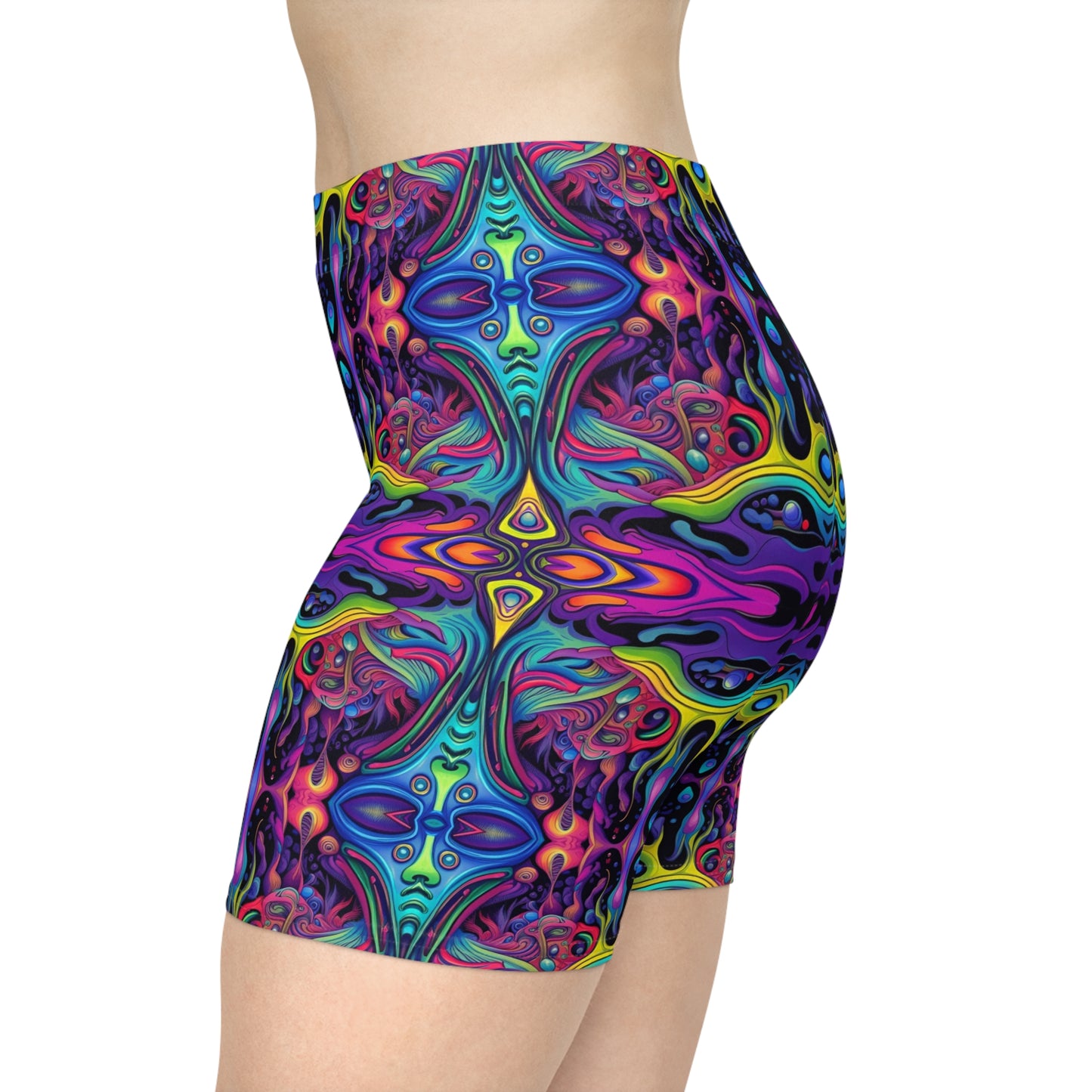 Trippy Slime Biker Shorts