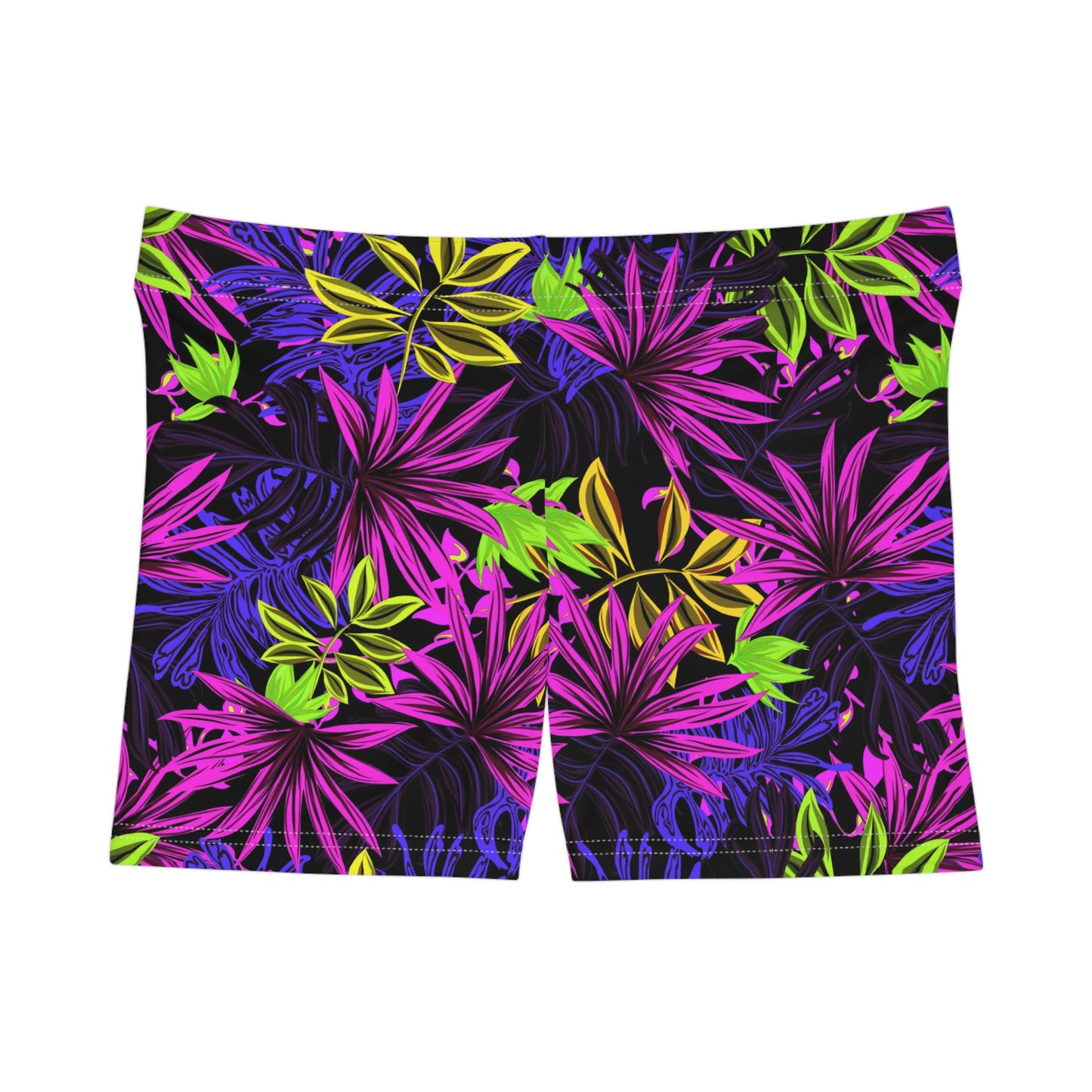 Purple Floral Shorts