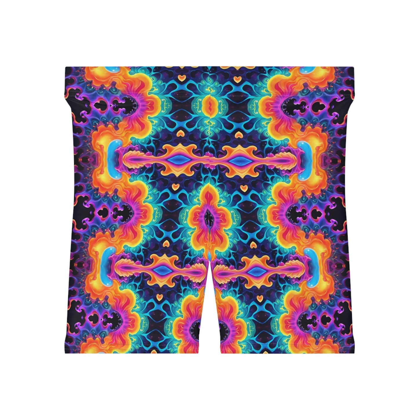 Psychedelic Water Biker Shorts