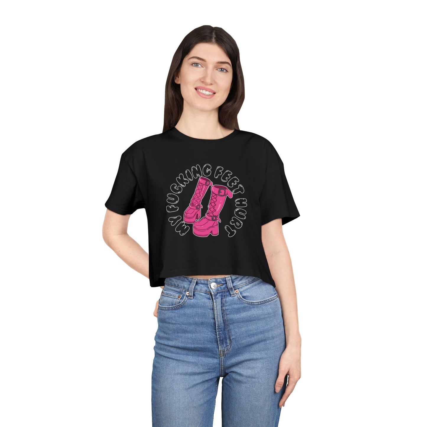 My Feet Hurt Crop Tee
