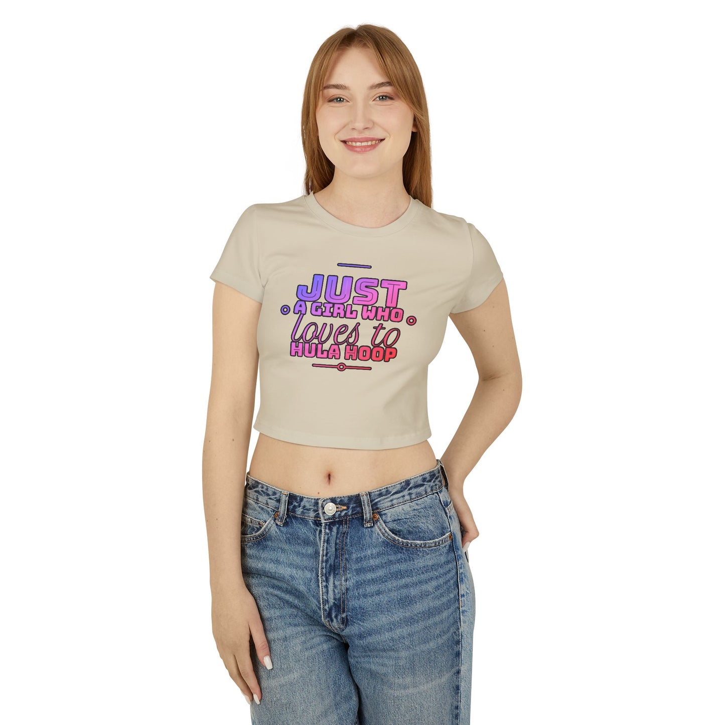 Just A Girl Who Loves To Hula Hoop Crop Top