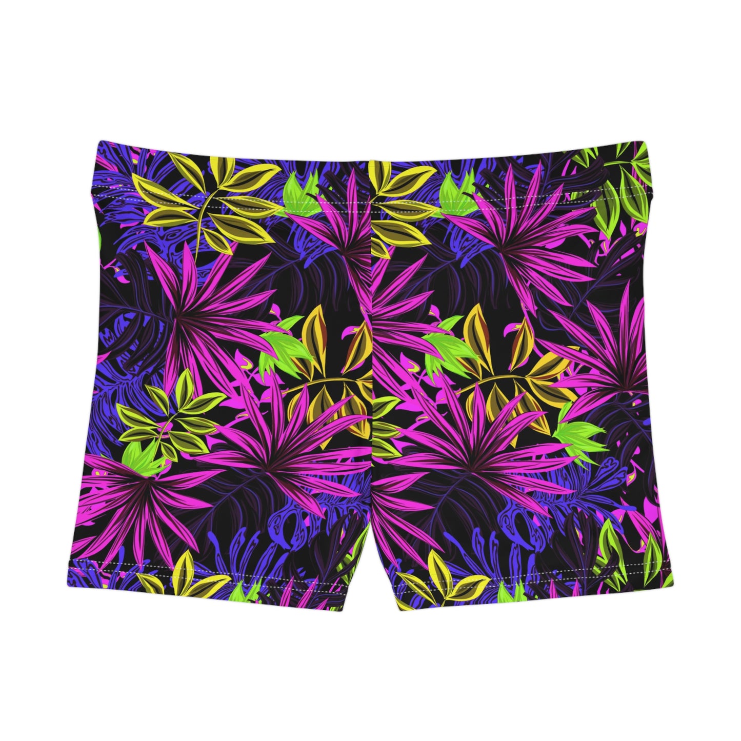 Purple Floral Shorts