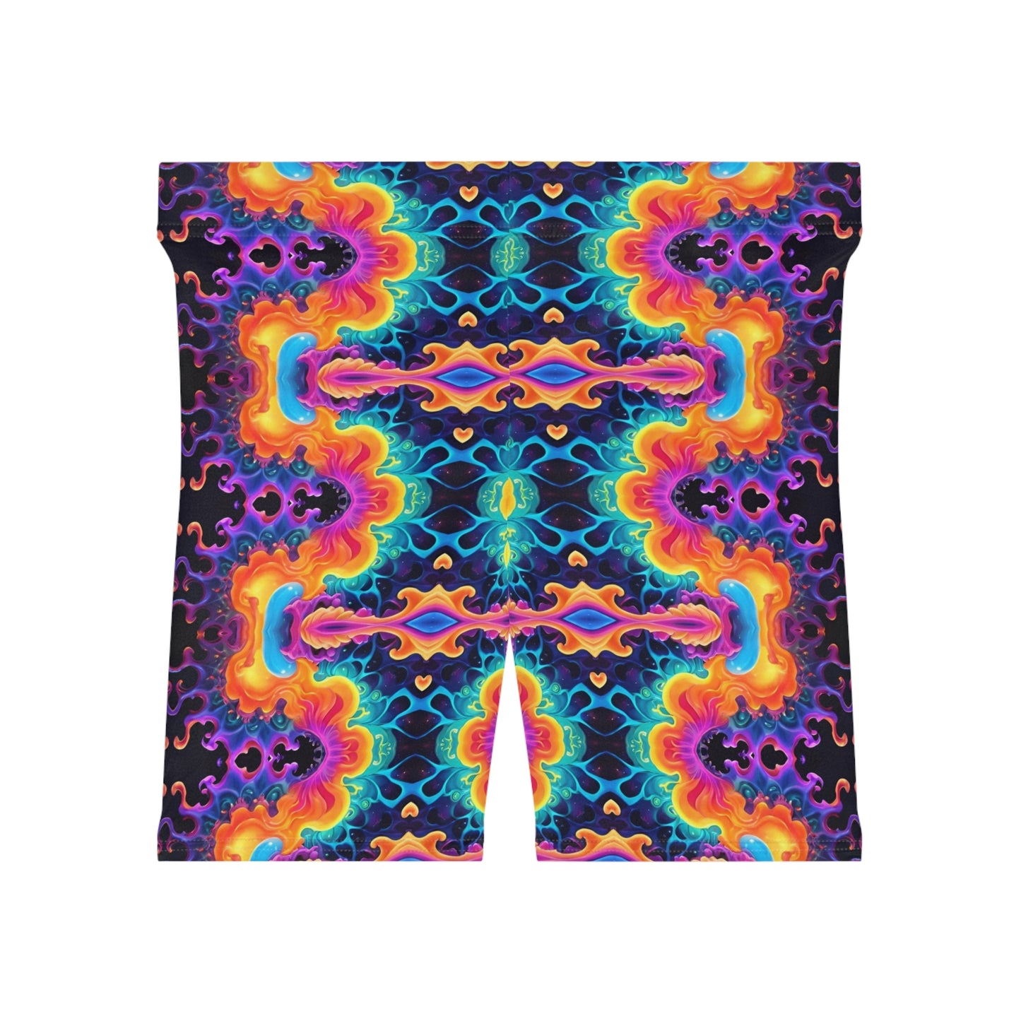 Psychedelic Water Biker Shorts