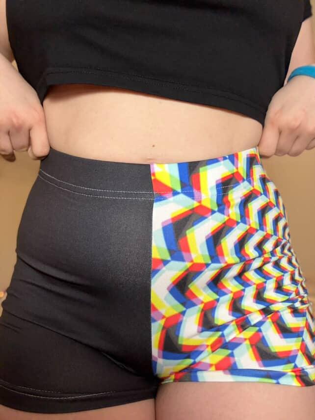 Split Glitch Trip Shorts