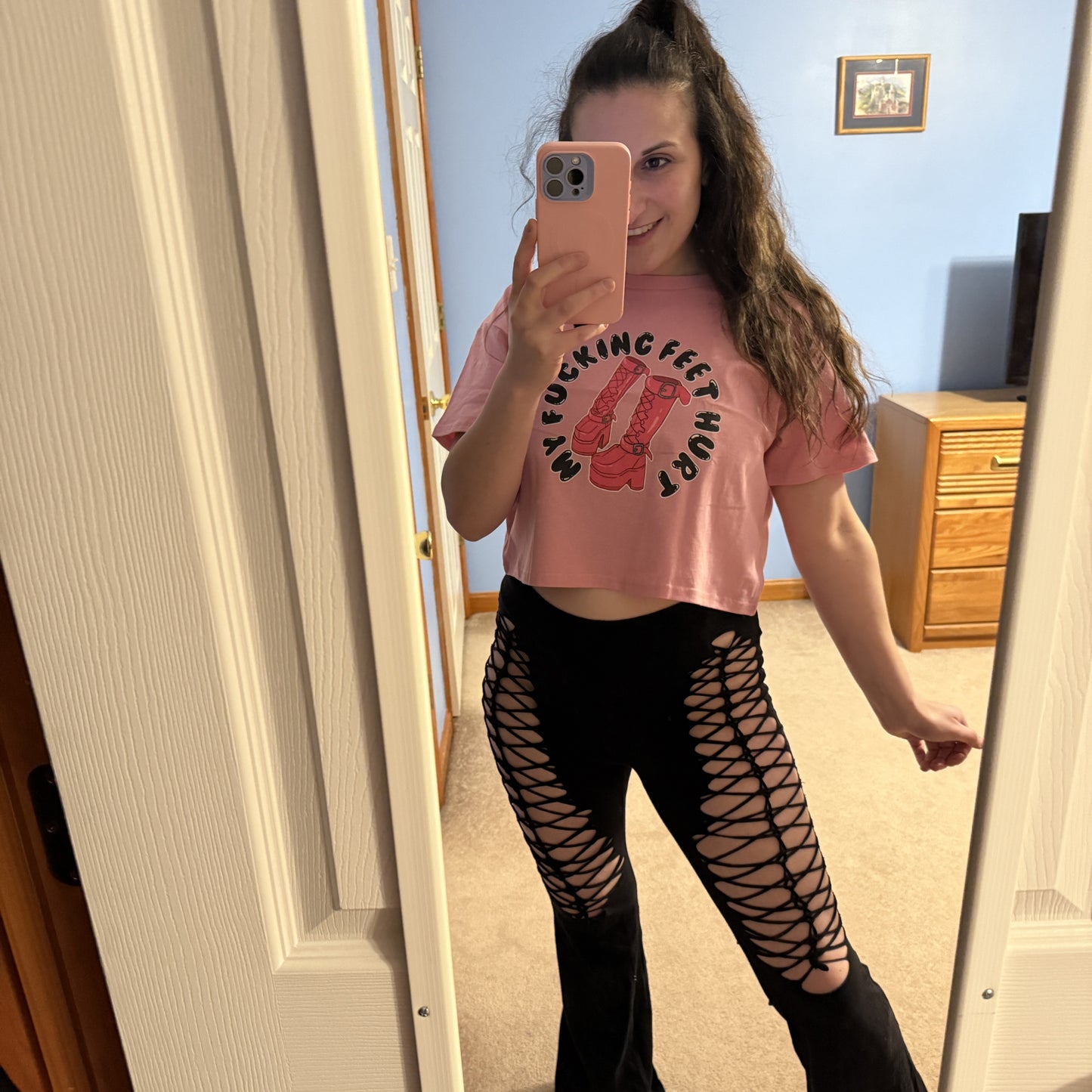 My Feet Hurt Crop Tee