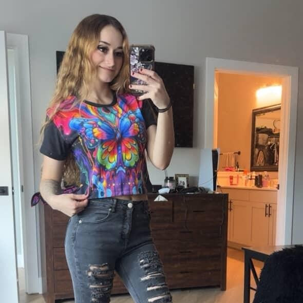 Splatterfly V5 Crop Top