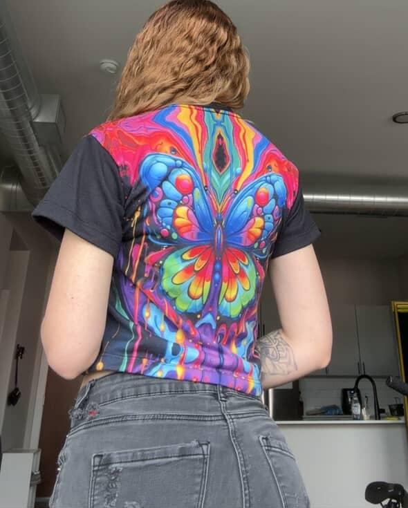 Splatterfly V5 Crop Top