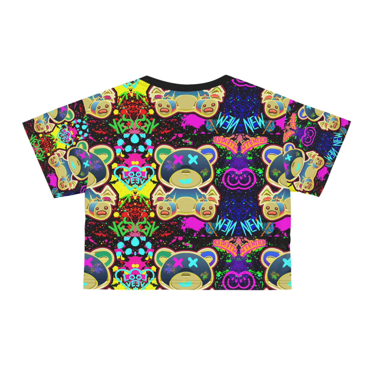Graffiti Bear Crop Top