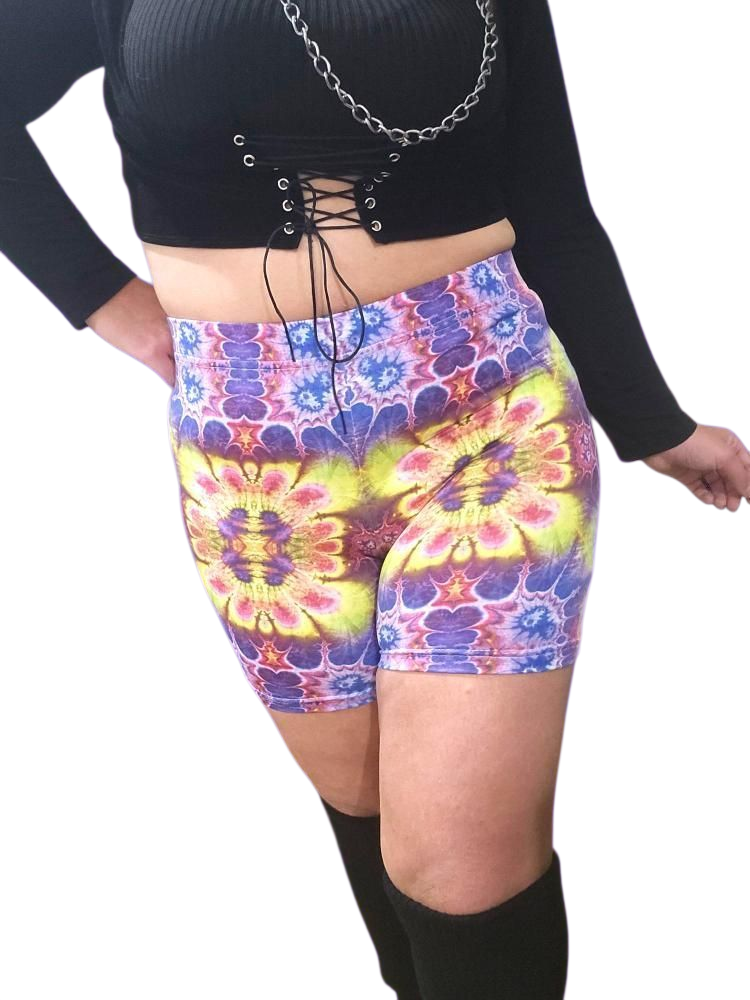Plasma Daisy Biker Shorts