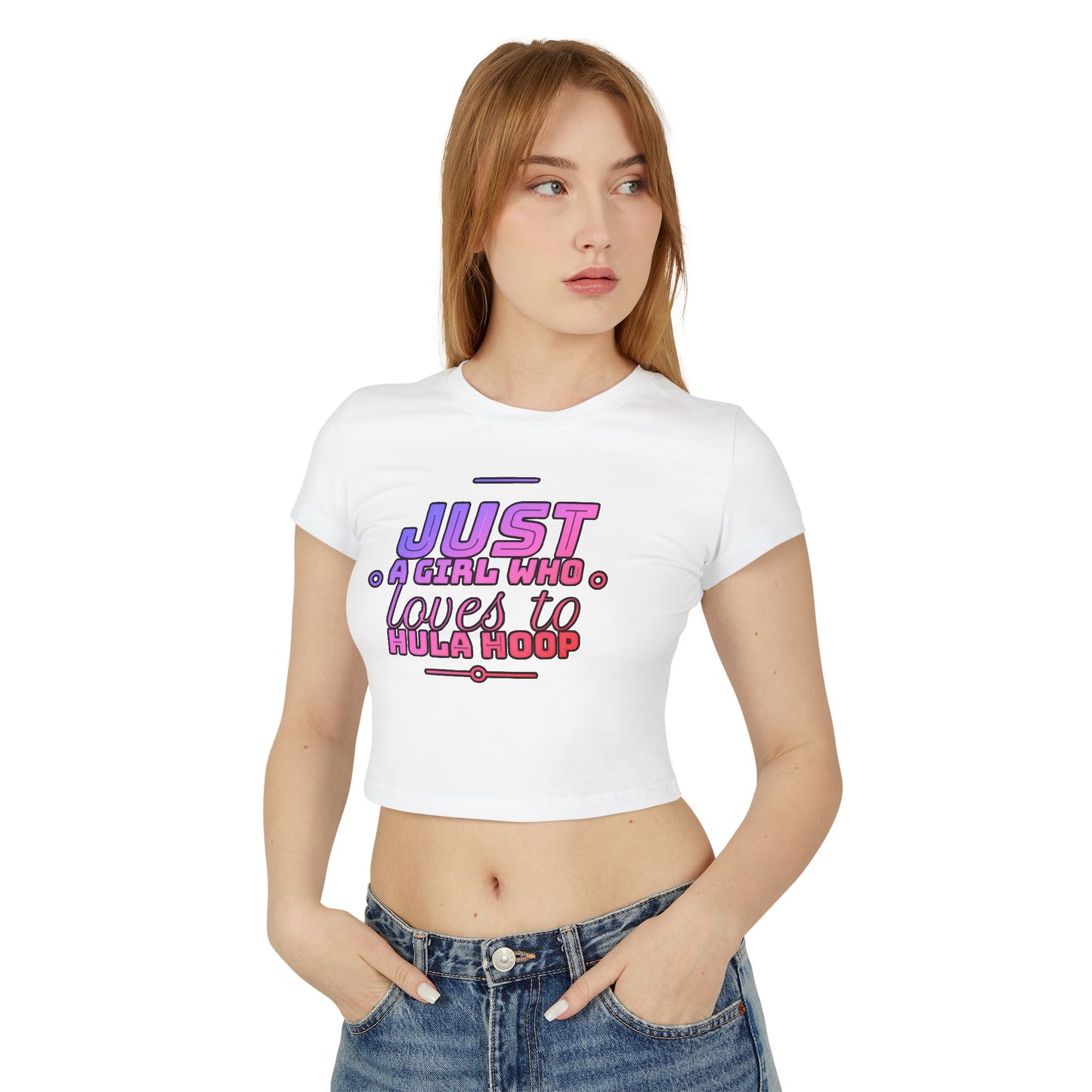 Just A Girl Who Loves To Hula Hoop Crop Top