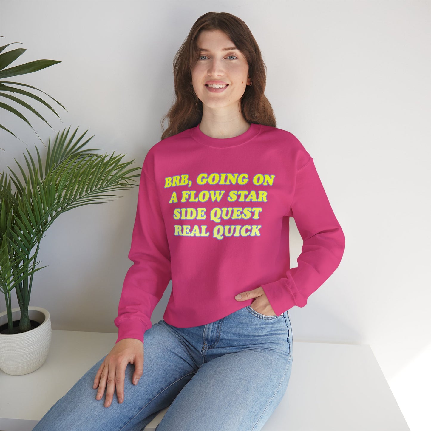 Flow Star Side Quest Crew Neck Sweatshirt