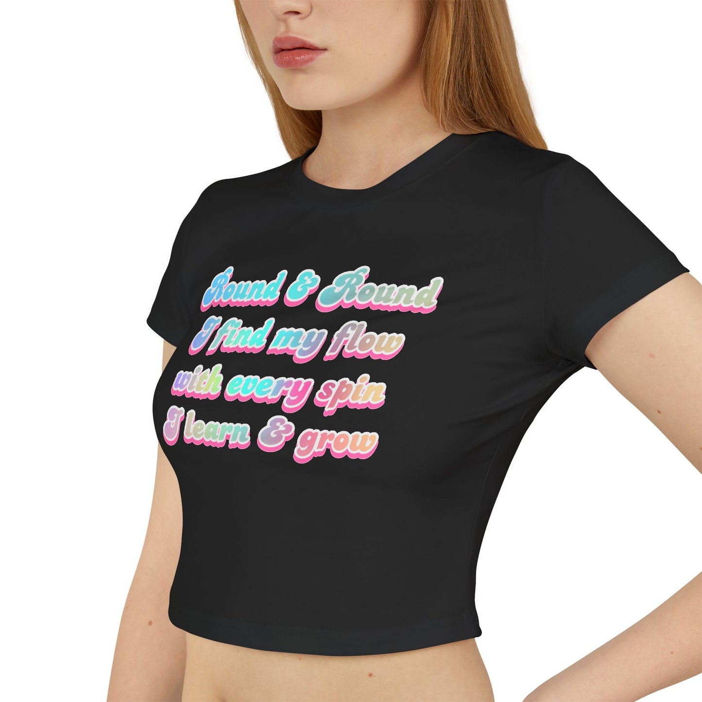 Round & Round I Find My Flow Crop Top