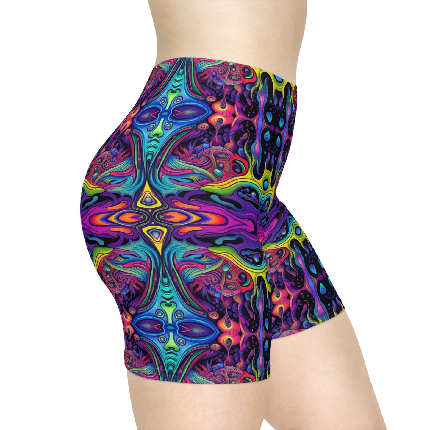 Trippy Slime Biker Shorts