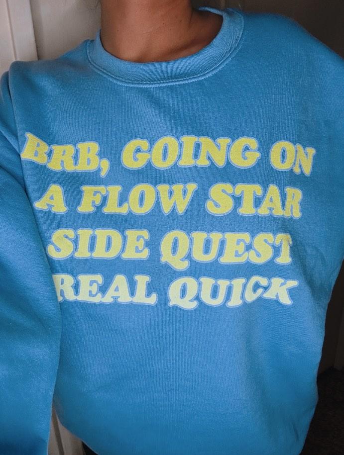 Flow Star Side Quest Crew Neck Sweatshirt