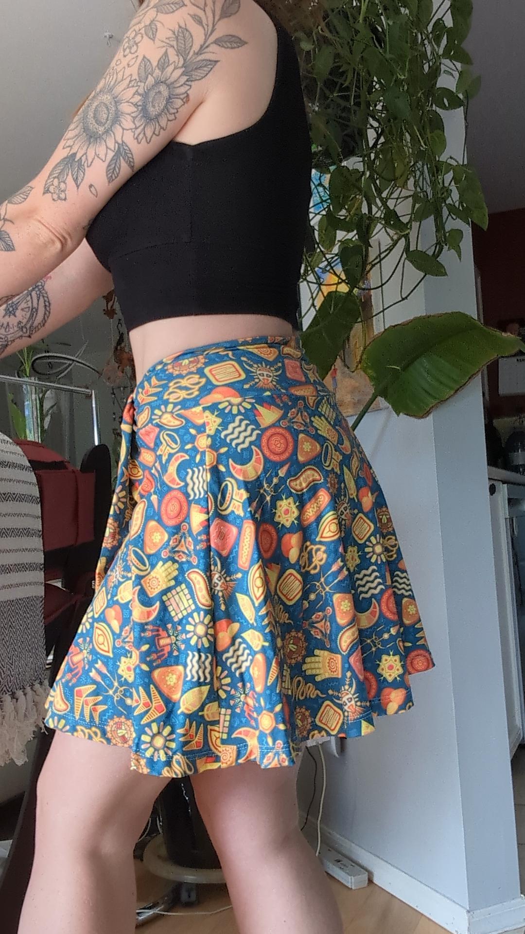Sun & Moon Skater Skirt