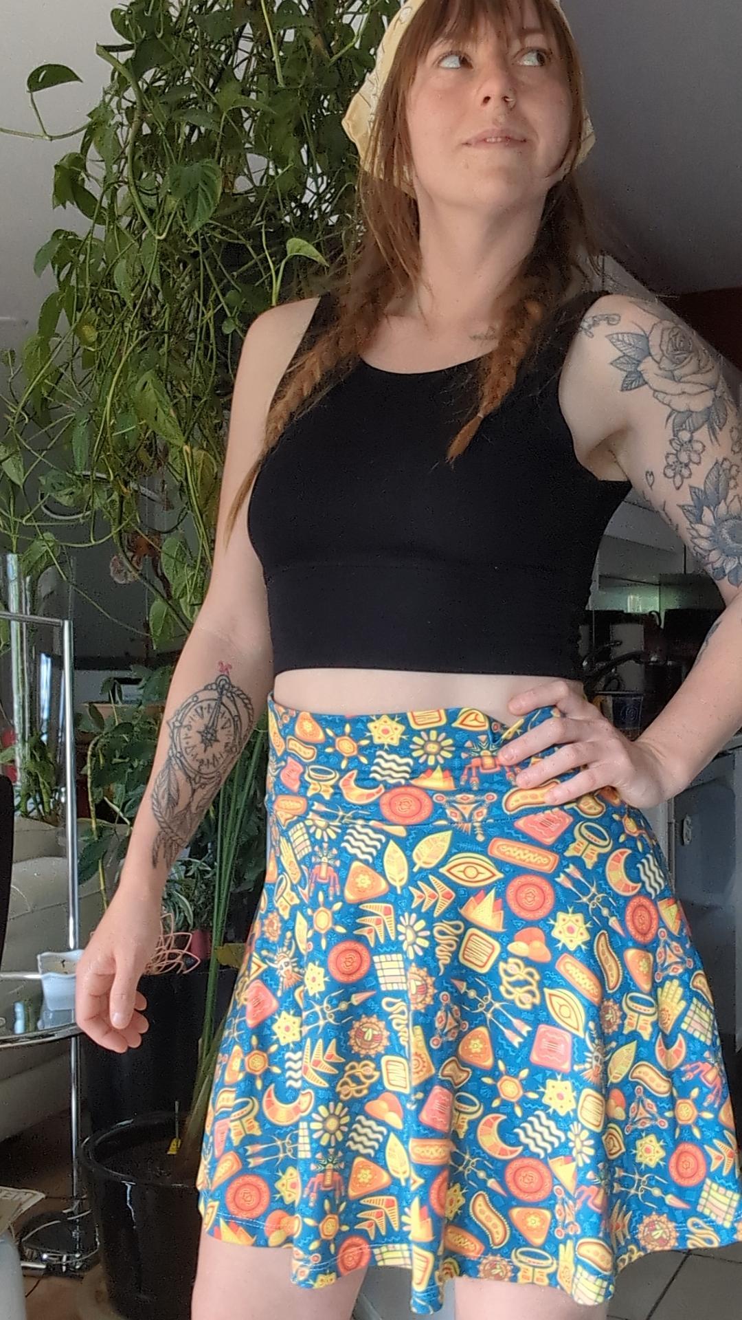 Sun & Moon Skater Skirt