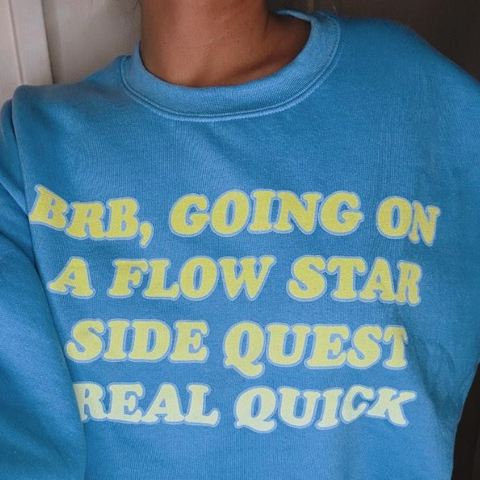 Flow Star Side Quest Crew Neck Sweatshirt