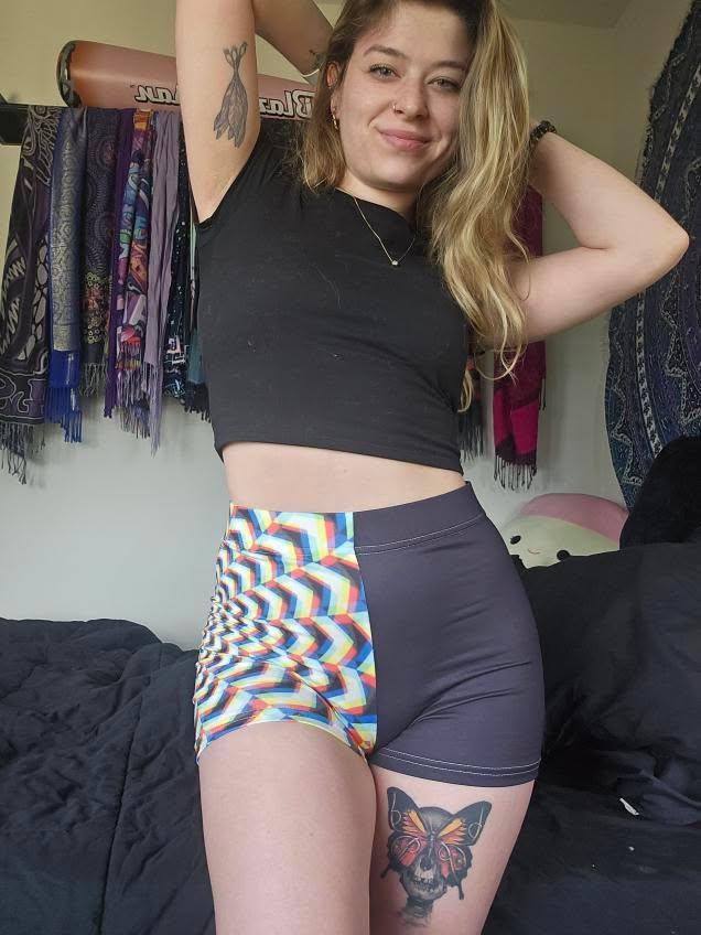Split Glitch Trip Shorts
