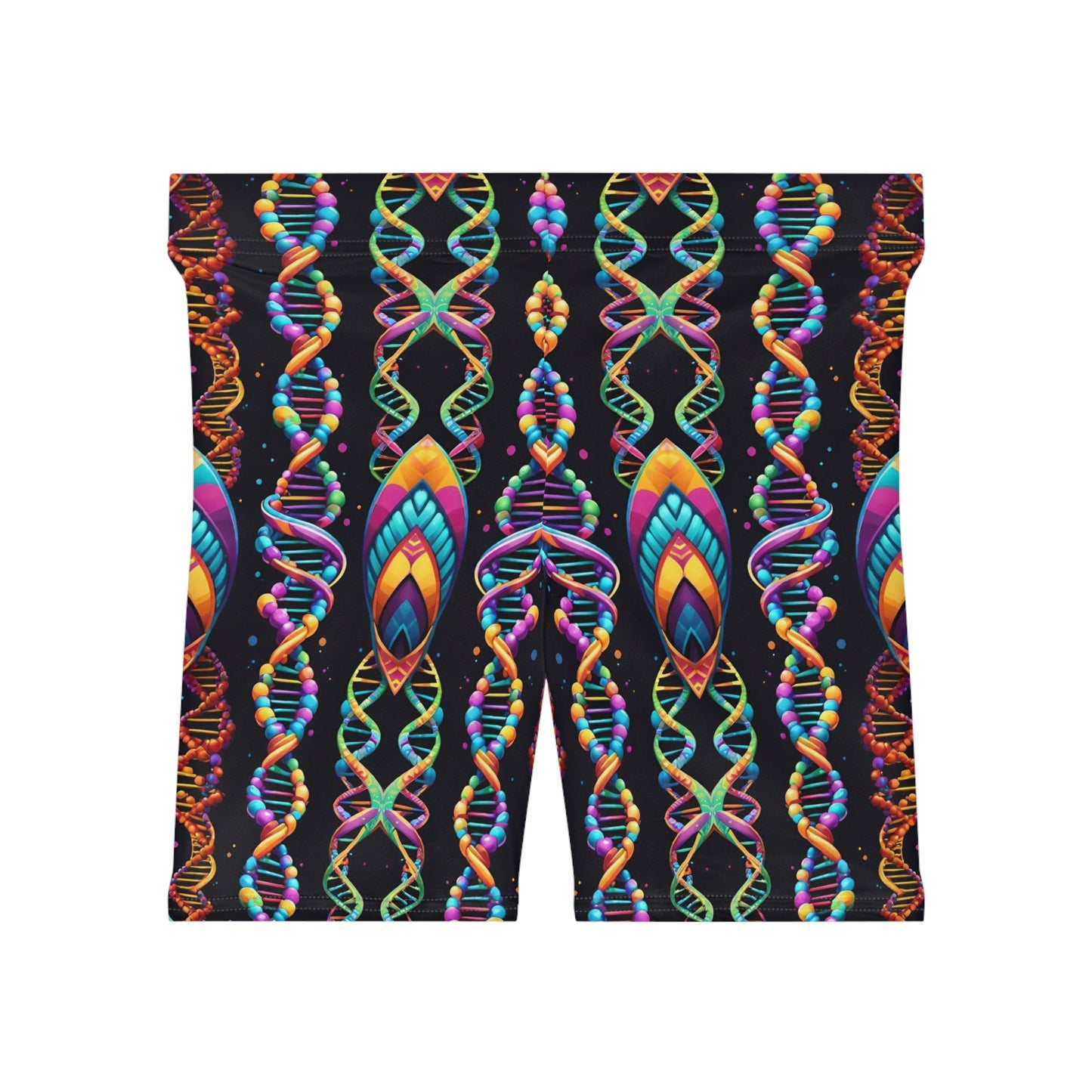 Trippy DNA Biker Shorts