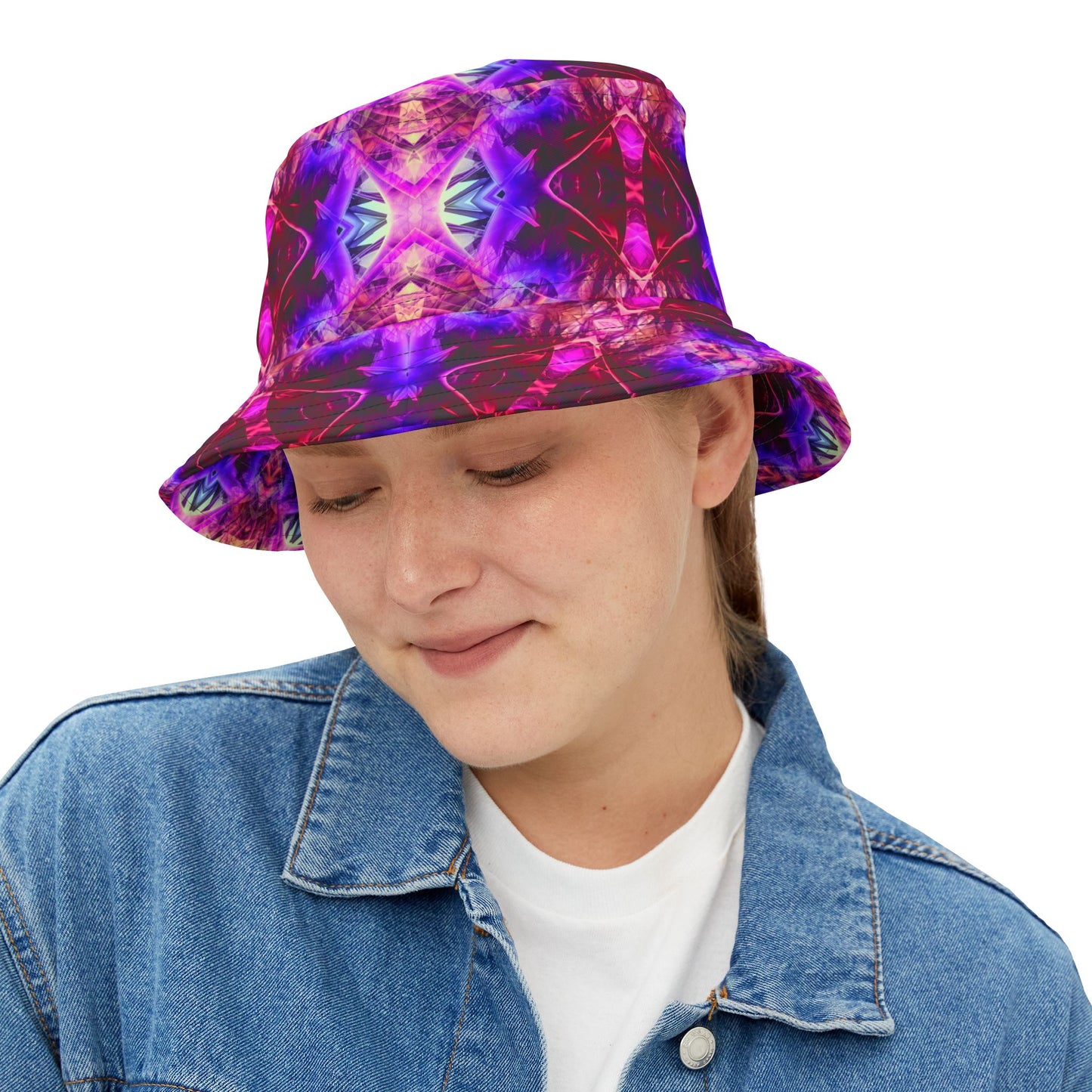 Purple Crystal Bucket Hat