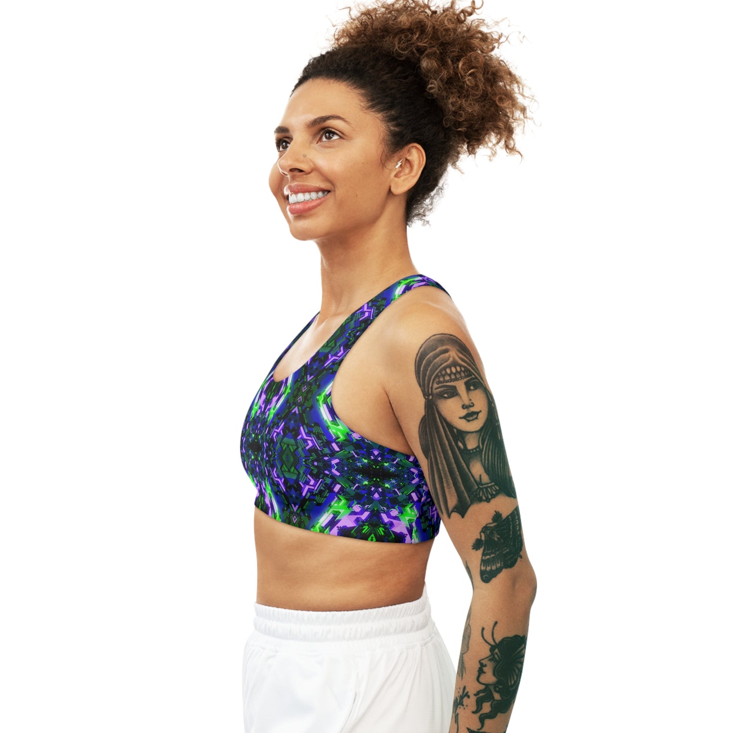 Trippy Tron Sports Bra