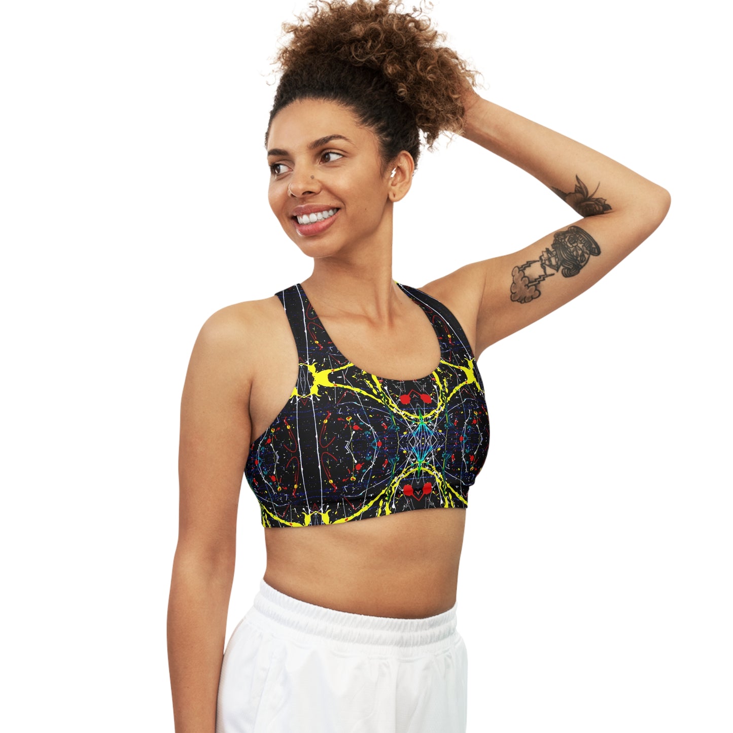 Paint Splatter Sports Bra