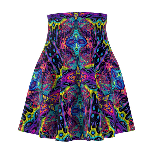 Trippy Slime Skater Skirt