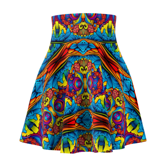 Psychedelic Mountain Skater Skirt