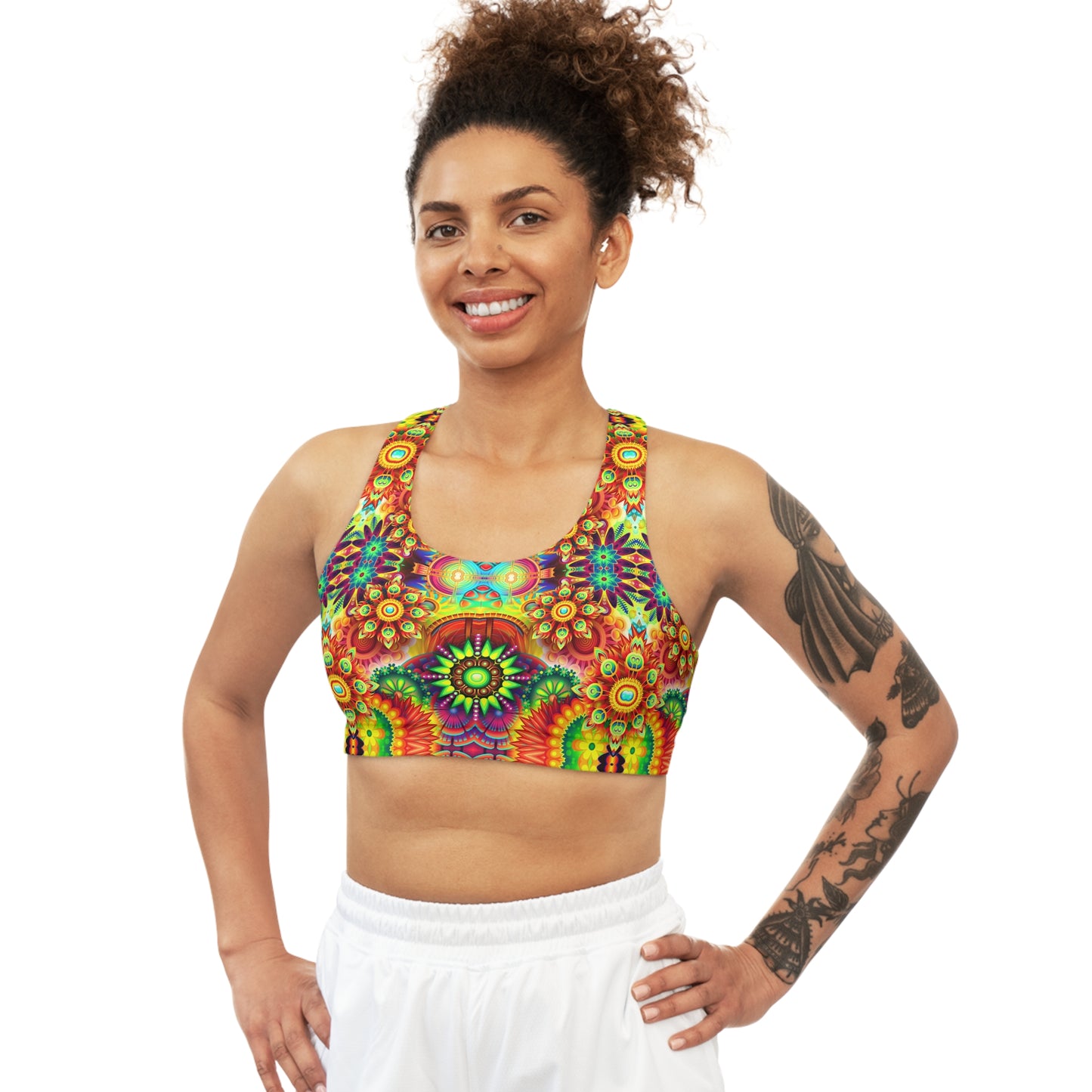 Flower Garden Sports Bra