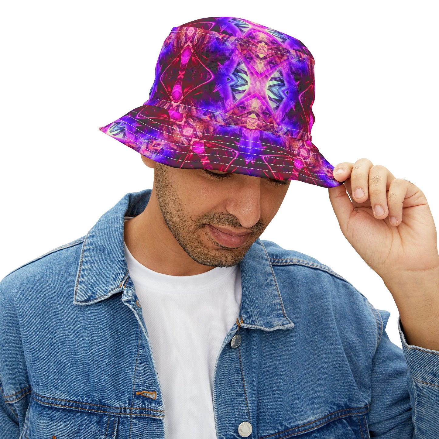 Purple Crystal Bucket Hat