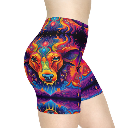 Mystic Elk Biker Shorts