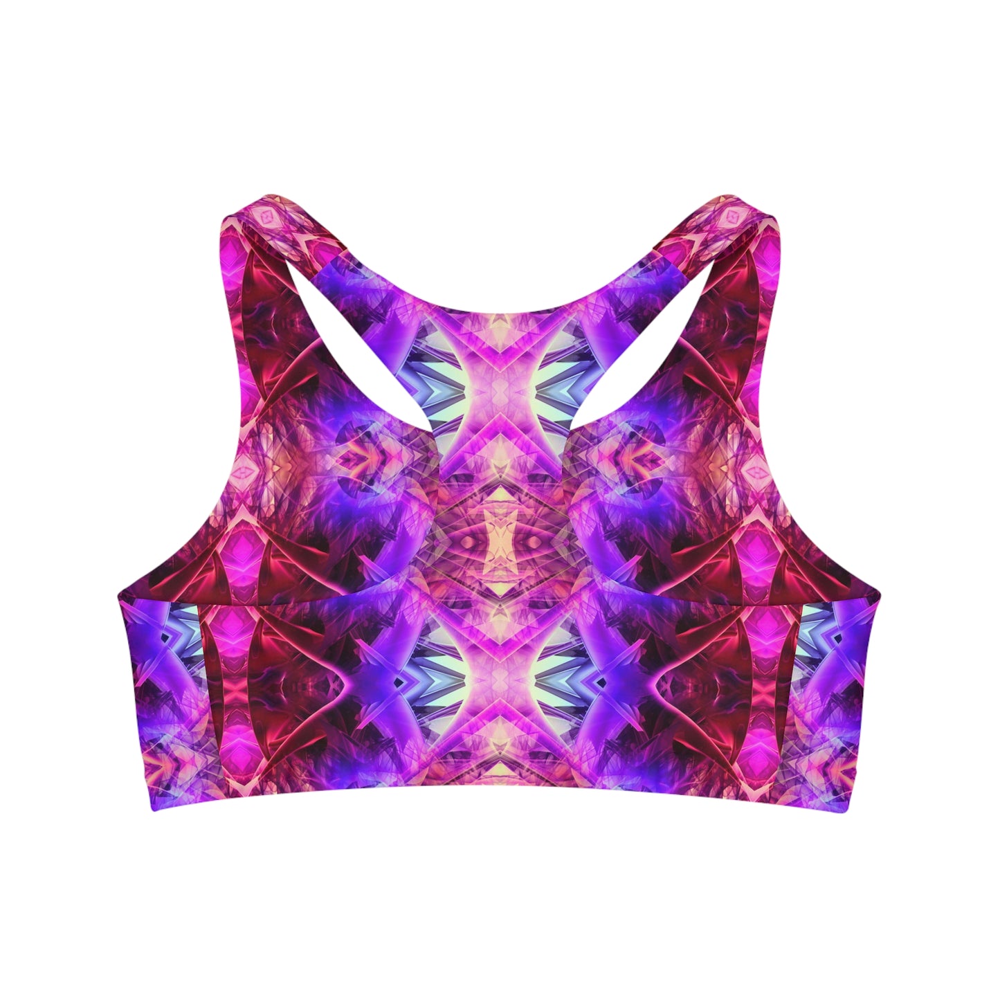 Purple Crystal Sports Bra