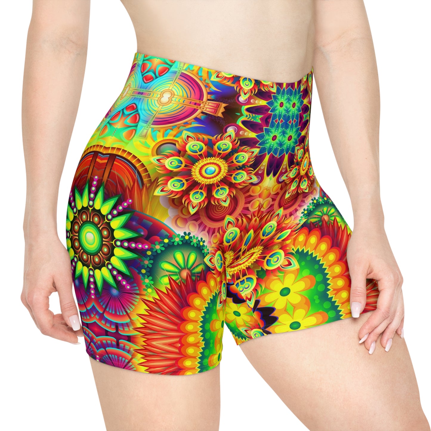 Flower Garden Biker Shorts