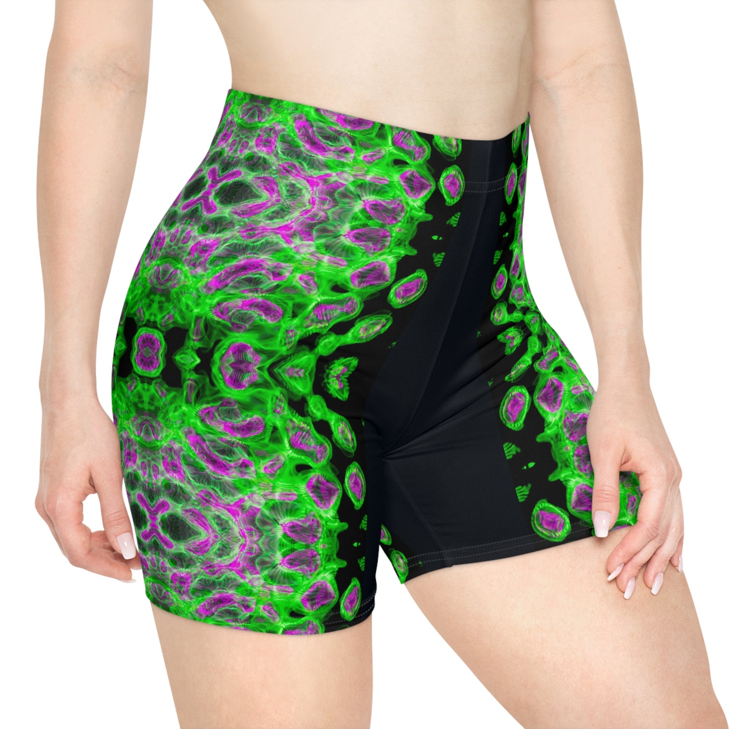 Trippy Fractal Biker Shorts