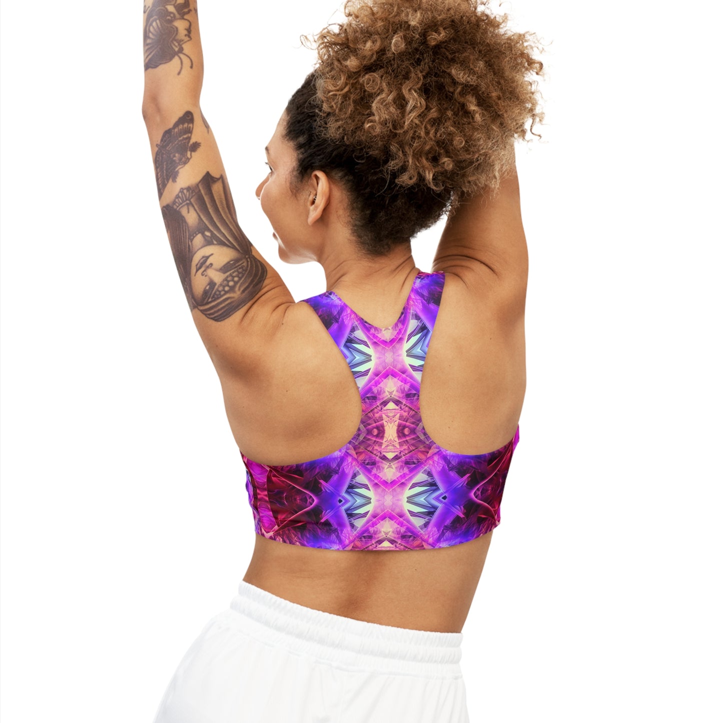 Purple Crystal Sports Bra