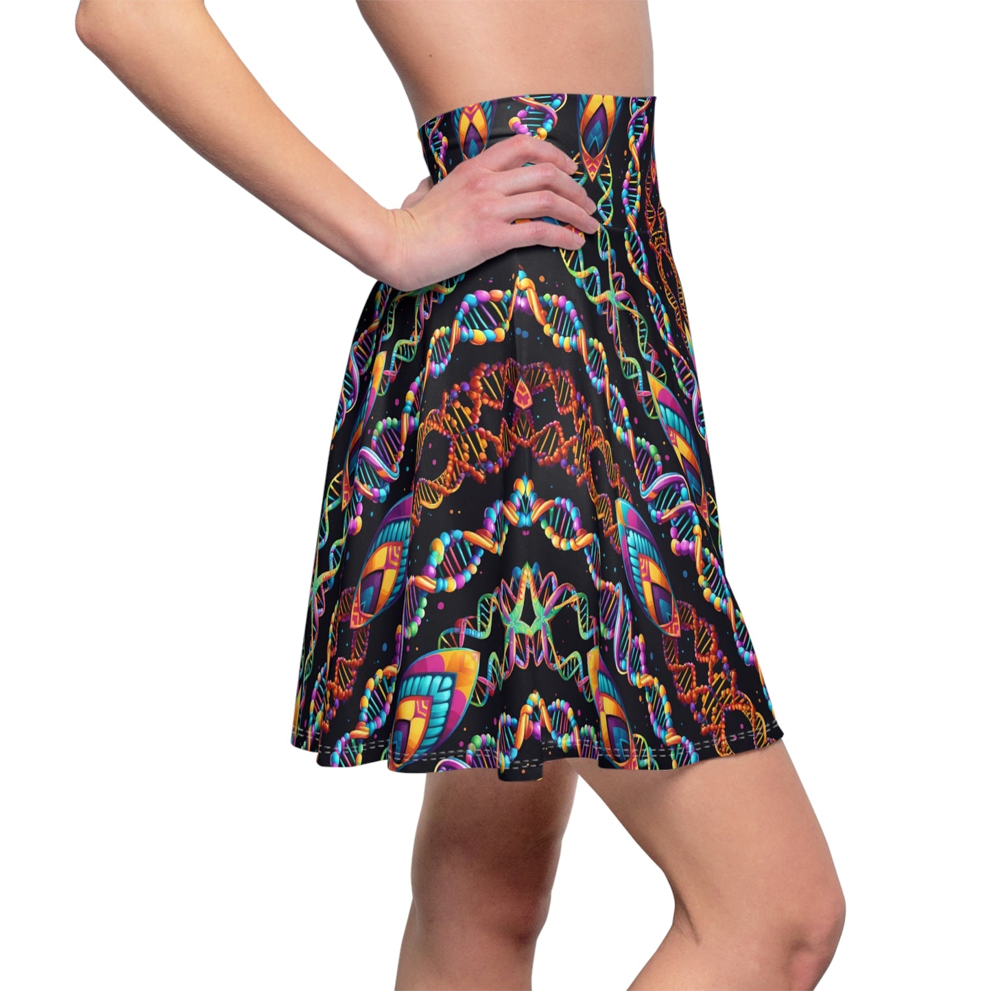 Trippy DNA Skater Skirt