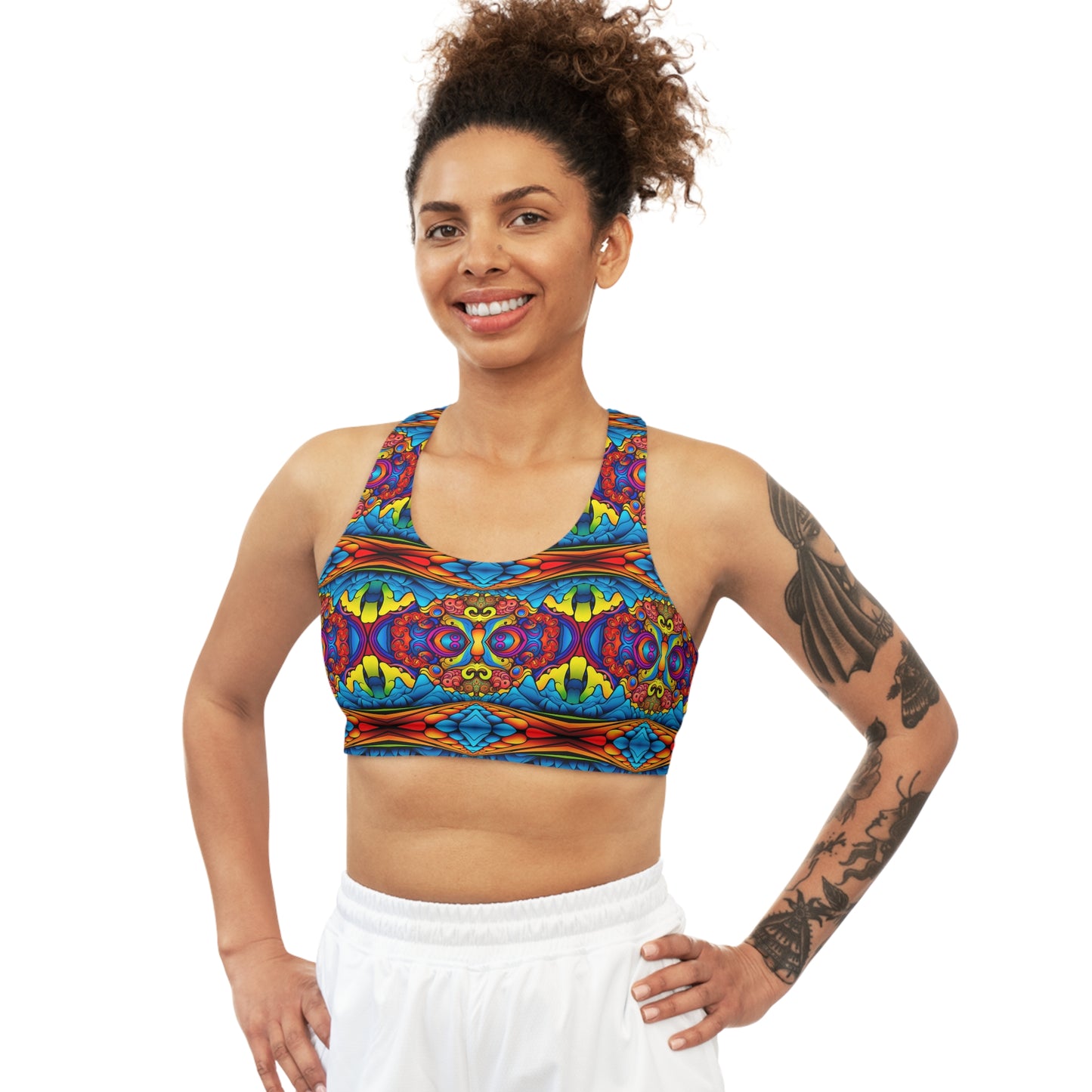 Psychedelic Mountain Sports Bra