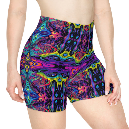 Trippy Slime Biker Shorts