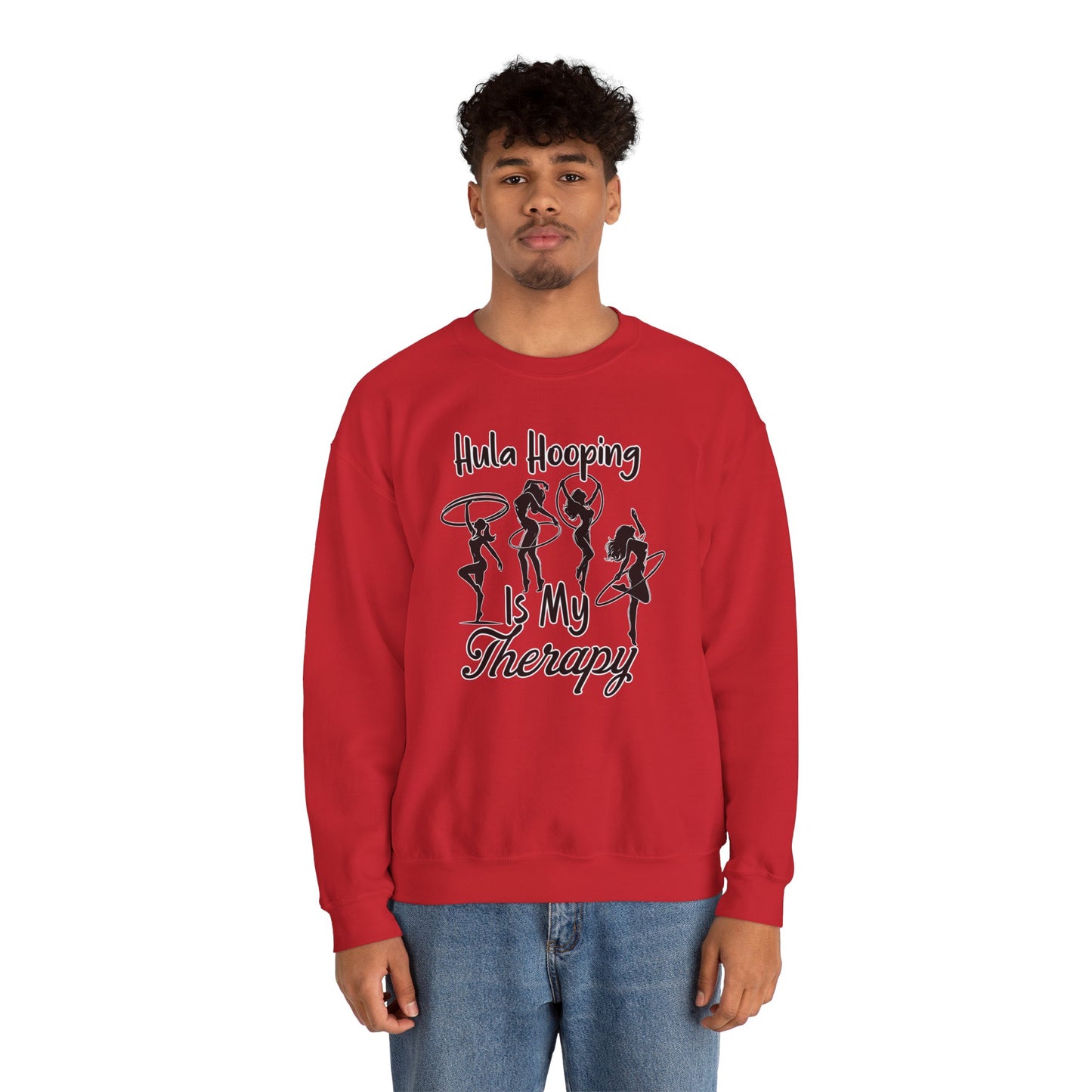 Hula Hooping Is My Therapy Crew Neck Sweatshirt