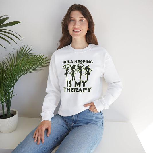 Hula Hooping Is My Therapy Crew Neck Sweatshirt