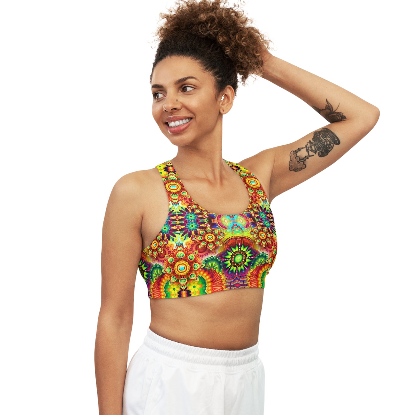 Flower Garden Sports Bra