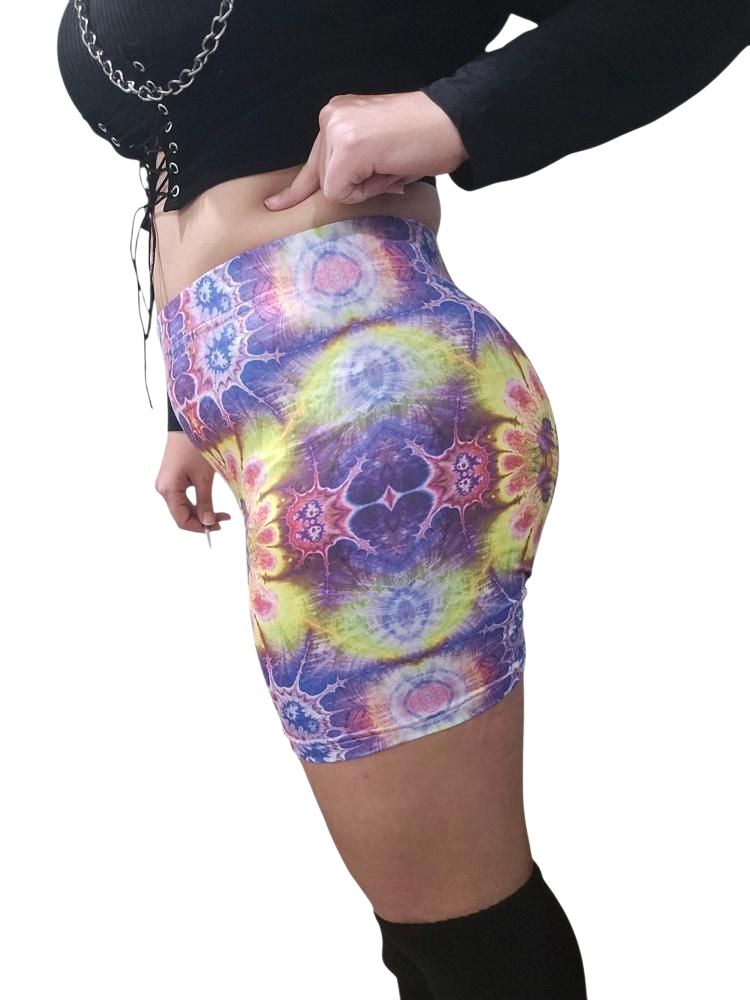 Plasma Daisy Biker Shorts