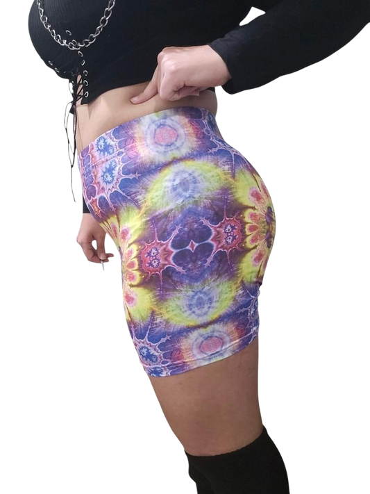 Plasma Daisy Biker Shorts