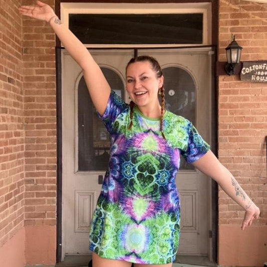 Plasma Daisy T-Shirt Dress
