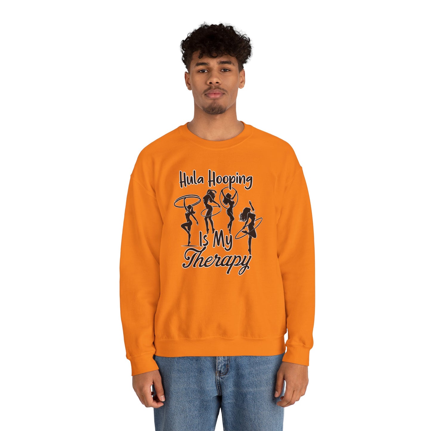 Hula Hooping Is My Therapy Crew Neck Sweatshirt