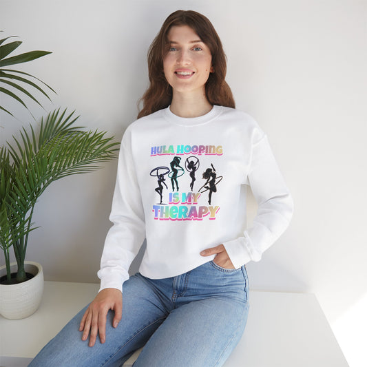 Hula Hooping Is My Therapy Crew Neck Sweatshirt