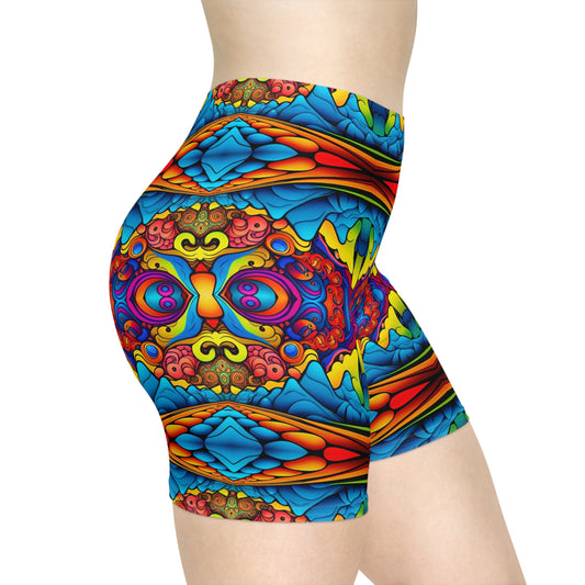 Psychedelic Mountain Biker Shorts