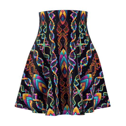 Trippy DNA Skater Skirt