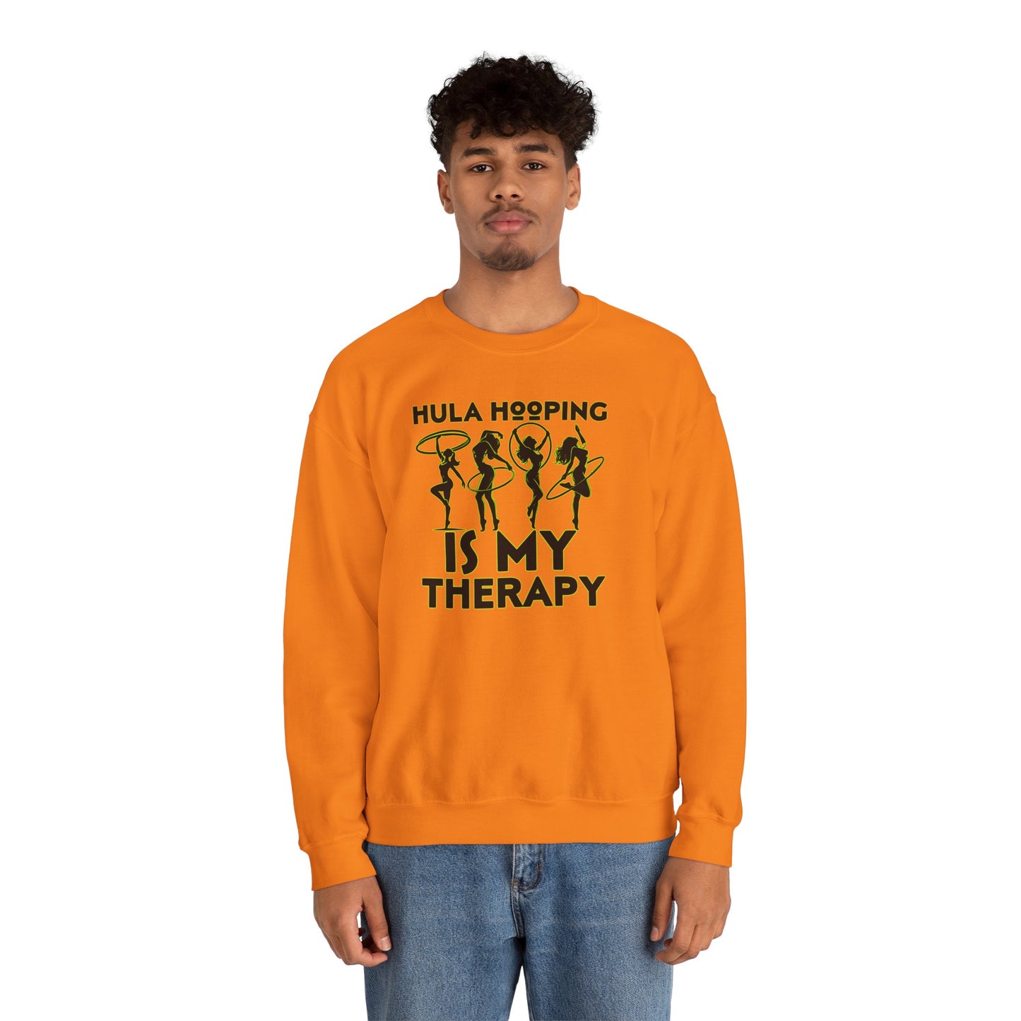 Hula Hooping Is My Therapy Crew Neck Sweatshirt