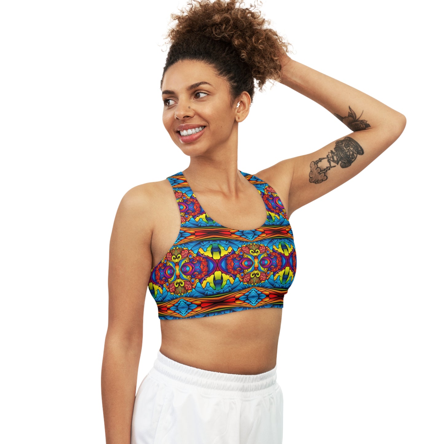 Psychedelic Mountain Sports Bra